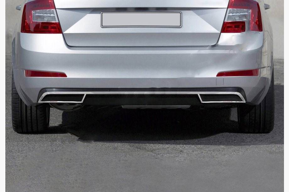 Skoda Octavia III A7 2013–2019 Takadiffuusorin kehys (2013-2017, ruostumaton teräs) Carmos - turkkilainen teräs Image