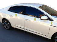 Renault Megane IV 2016–2025 Alaikkunalistat (Sedan, 6 kpl, ruostumaton teras) kuva 1