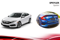 Honda Civic Sedan X 2016–2021 Niken V3 -spoileri (maalattavaksi) kuva 3