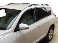 Toyota Rav 4 2006–2013 Mustat turkkilaiset kattokaiteet Lyhyt akseliväli, muovijalat kuva 1
