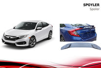 Honda Civic Sedan X 2016–2021 Niken V2 -spoileri (maalattava) kuva 3