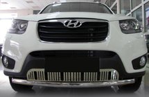Hyundai Santa Fe 2 2006–2012 Etusuojakaari ST008-Special (ruostumaton teräs) kuva 1