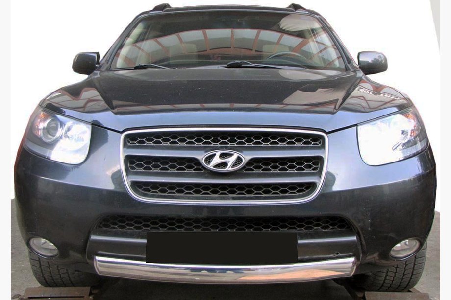 Hyundai Santa Fe 2 2006–2012 Keulasuoja ST008-Oval (ruostumaton teräs) Image