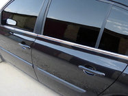 Renault Megane II 2004–2009 Ikkunankehyksen ulkolistat (4 kpl, ruostumaton teräs) kuva 1
