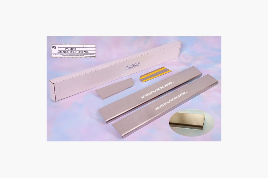 Subaru Forester 2008–2013 Kynnyslistat Natanika Standard (4 kpl, ruostumaton teräs) Image