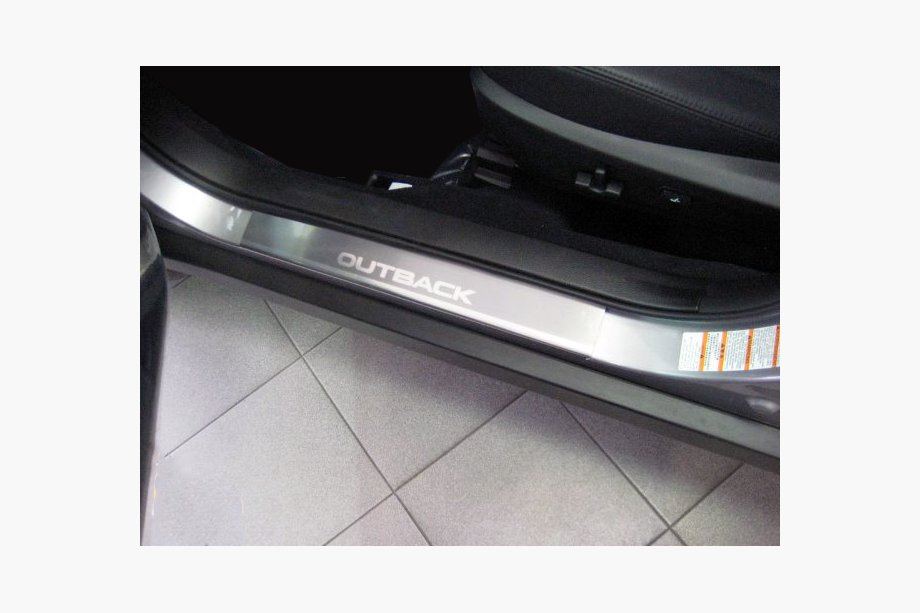 Subaru Outback 2009–2014 Natanika Premium kynnyslistat (2 kpl, ruostumaton teräs) Image