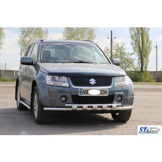 Etusuojakaari ST015 (ruostumaton teräs) Suzuki Grand Vitara 2005–2017 kuva 3