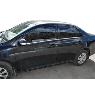 Ikkunankehyksen ulkolistat (4 kpl, ruostumaton teräs) Toyota Corolla 2007–2013 kuva 1