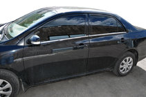 Toyota Corolla 2007–2013 Ikkunankehyksen ulkolistat (4 kpl, ruostumaton teräs) Carmos - turkkilainen teräs kuva 1