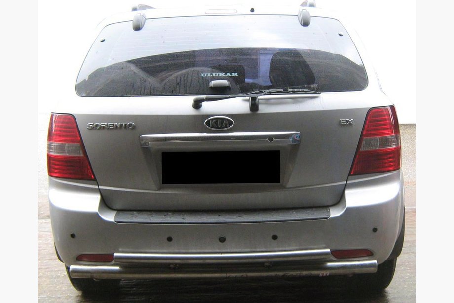 Kia Sorento I BL 2002–2009 Takakaari AK002 - tupla (ruostumaton teräs) Image
