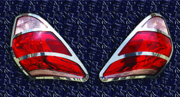 Toyota Rav 4 2006–2013 Takavalojen kromilistat 2006-2009 (2 kpl, ruostumaton teräs) kuva 3