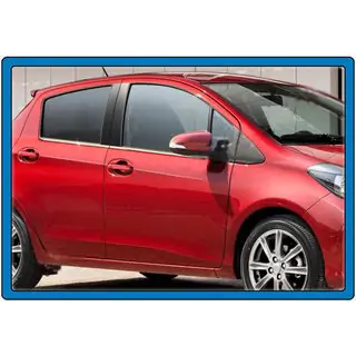 Ikkunankehyslistat (4 kpl, ruostumaton teräs) Toyota Yaris 2010–2020 kuva 3