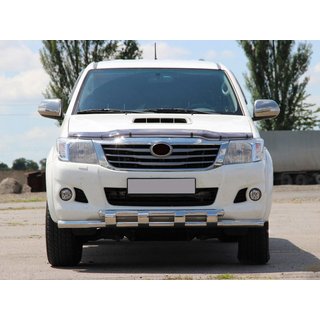 Etupuskurisuoja ST015 (ruostumaton teräs) Toyota Hilux 2006–2015 kuva 1
