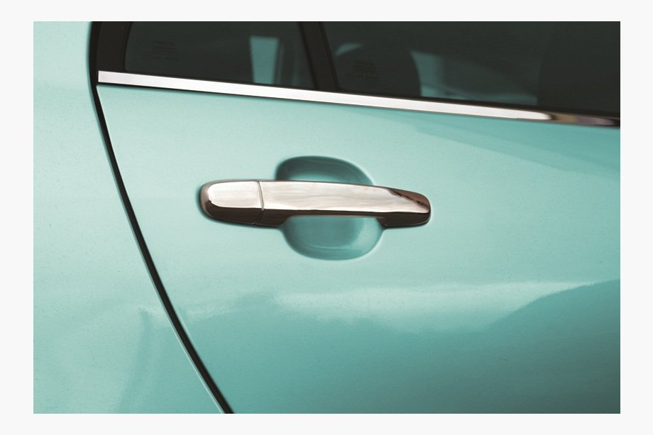 Toyota Prius 2009–2015 Ovenkahvan kromisuojat (4 kpl, ruostumaton teräs) Image