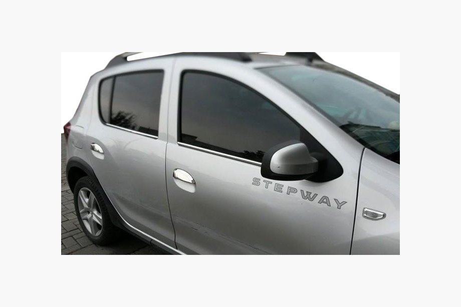 Renault Sandero 2013–2022 Ovenkahvan suojakuoret (4 kpl, ruostumaton teräs) OmsaLine – italialainen ruostumaton teräs Image