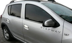 Renault Sandero 2013–2022 Ovenkahvan suojakuoret (4 kpl, ruostumaton teräs) OmsaLine – italialainen ruostumaton teräs kuva 1