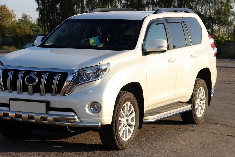 Toyota Land Cruiser Prado 150 2009–2023 Etusuojakaari ST015 (ruostumaton teräs) Kuva 3