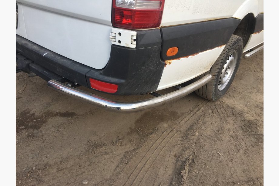Volkswagen Crafter 2006–2016 Kulmikkaat sivuputket takapyörän taakse (2 kpl, ruostumaton teräs) ExtraLong Kuva 2
