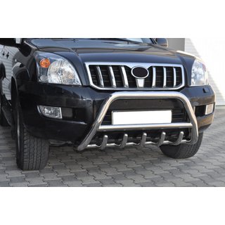 Matala puskurirauta WT003 (ruostumaton teräs) Toyota Land Cruiser Prado 120 2002–2009 kuva 1