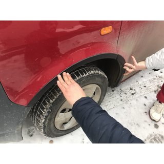 Lokasuojan kaarilistat (6 kpl, ABS) kuva 2