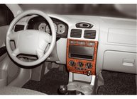Kia Rio 2000–2005 Kojelaudan listat (2002-2005) Alumiini kuva 2