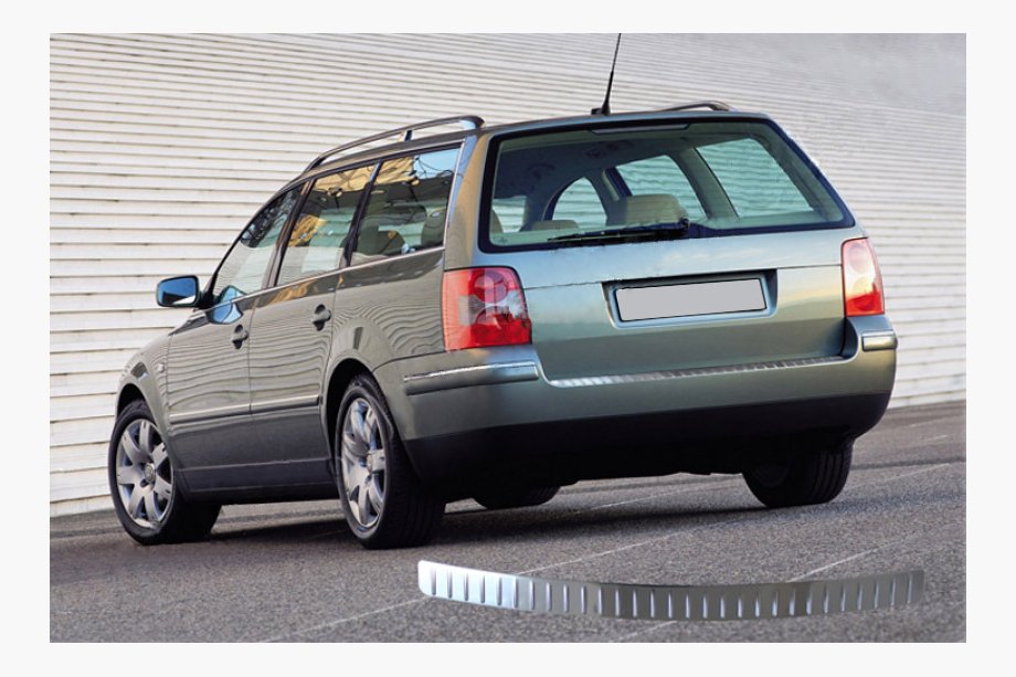 Volkswagen Passat B5 1997–2005 Takapuskurin suojalistat SW (Omsa, ruostumaton teräs) Image