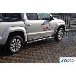 Sivusuojaputket (2 kpl, ruostumaton teräs) Volkswagen Amarok 2010–2022 kuva 3