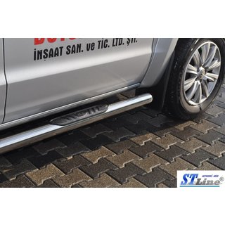 Sivusuojaputket (2 kpl, ruostumaton teräs) Volkswagen Amarok 2010–2022 kuva 4