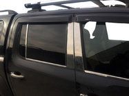 Volkswagen Amarok 2010–2022 Ovipilarien kromilistat (6 kpl, ruostumaton teräs) kuva 1