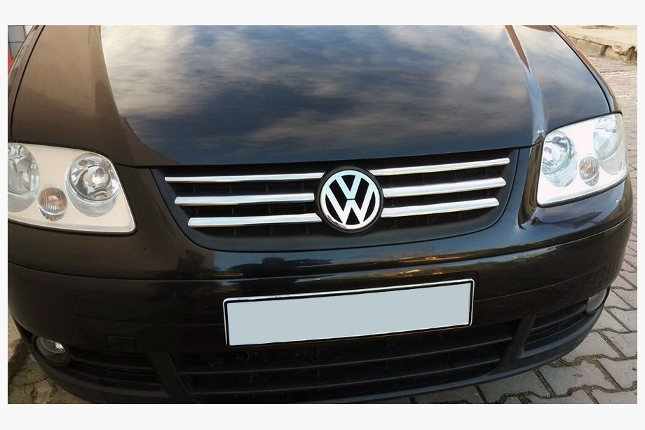 Volkswagen Caddy 2004–2010 Life jäähdyttimen säleikön listat (6 kpl, ruostumaton teräs) Image