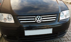 Volkswagen Caddy 2004–2010 Life jäähdyttimen säleikön listat (6 kpl, ruostumaton teräs) kuva 1