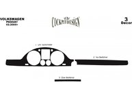 Volkswagen Passat B6 2006–2012 Kojelaudan paneelilistat (lisäosa) Puukuosi kuva 5
