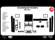 Volkswagen Touareg 2002–2010 Kojelaudan suojat Hiilikuitu kuva 2