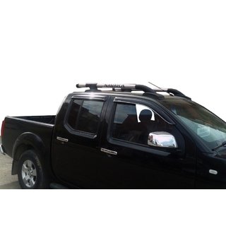 Kattokaiteet poikkitangoilla (2 kpl, kromi) Nissan Navara 2006–2015 kuva 2
