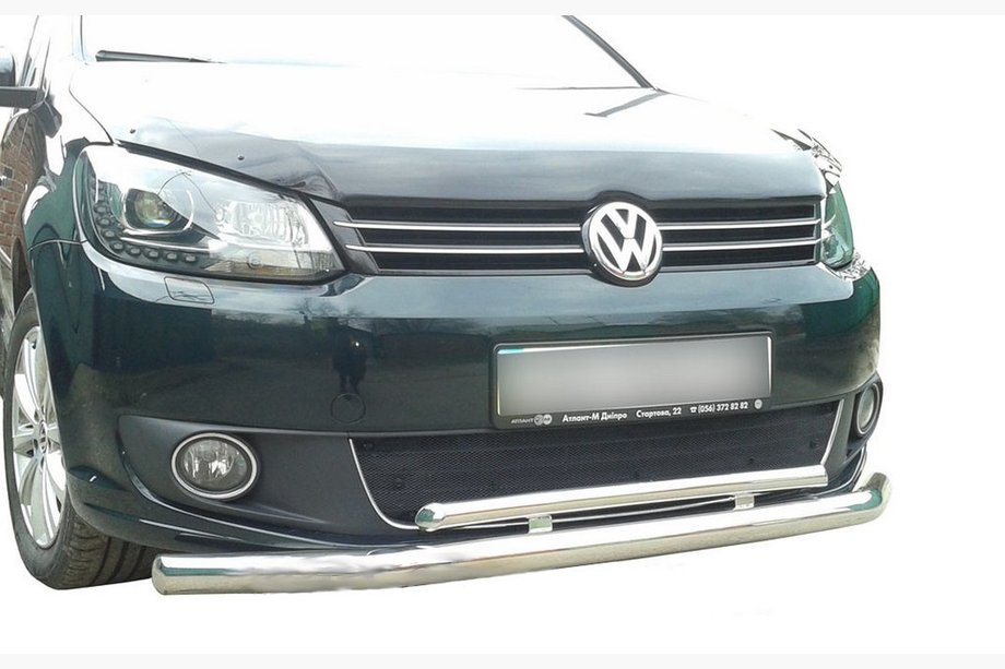 Volkswagen Caddy 2010–2015 Etukaari tuplaputkella 70/48 mm (ruostumaton teräs) Image