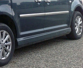 Volkswagen Caddy 2004–2010 Sivuhelmat Dew-malli (maalattava) kuva 1