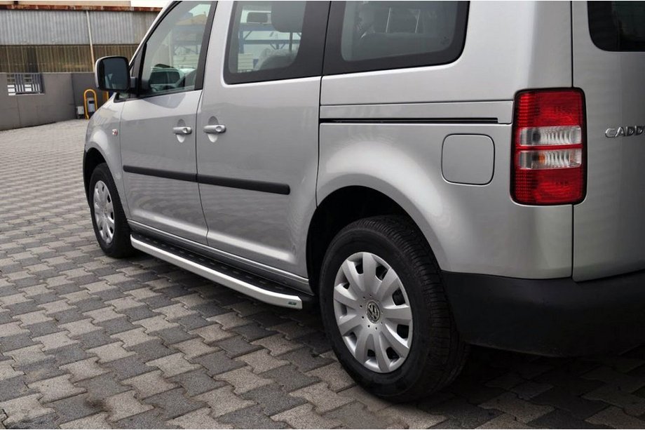 Volkswagen Caddy 2010–2015 Fullmond sivuportaat (2 kpl, alumiini) Image