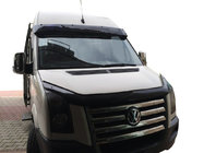 Volkswagen Crafter 2006–2016 Tuulilasin aurinkolippa rungolla V1 (kiiltävä musta, 5 mm) kuva 1