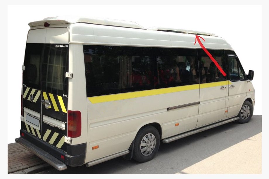 Mercedes Sprinter W901/902/903/904/905 1995–2006 Kattokaiteet (maalattavat, 2 kpl) Image