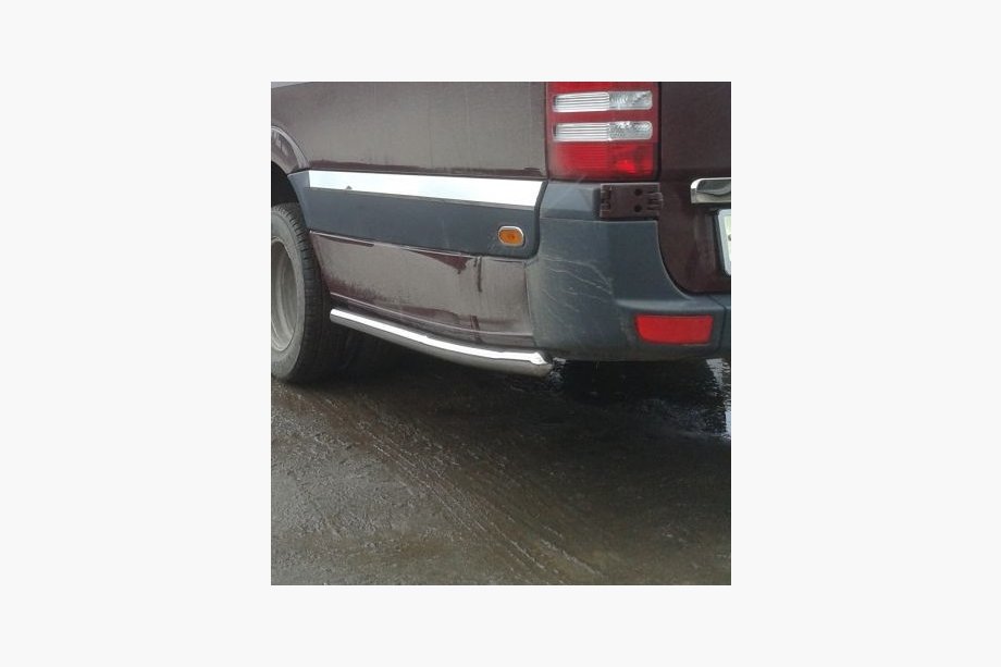 Mercedes Sprinter W907/W910 2018– Sivutoputket takapyörän taakse (2 kpl, ruostumaton teräs) Pitkä akseliväli, 60 mm Kuva 8