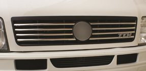 Volkswagen LT 1995–2006 Maskin säleikön listat (8 kpl, ruostumaton teräs) Carmos - turkkilainen teräs kuva 1