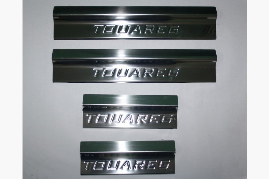 Volkswagen Touareg 2002–2010 Leveät kynnyslistat (4 kpl, ruostumaton teräs) Image