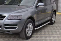 Volkswagen Touareg 2002–2010 Fullmond sivuportaat (2 kpl, alumiini) kuva 1