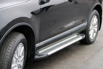 Volkswagen Touareg 2010–2018 Line-sivuporrassarja (2 kpl, alumiini) kuva 2
