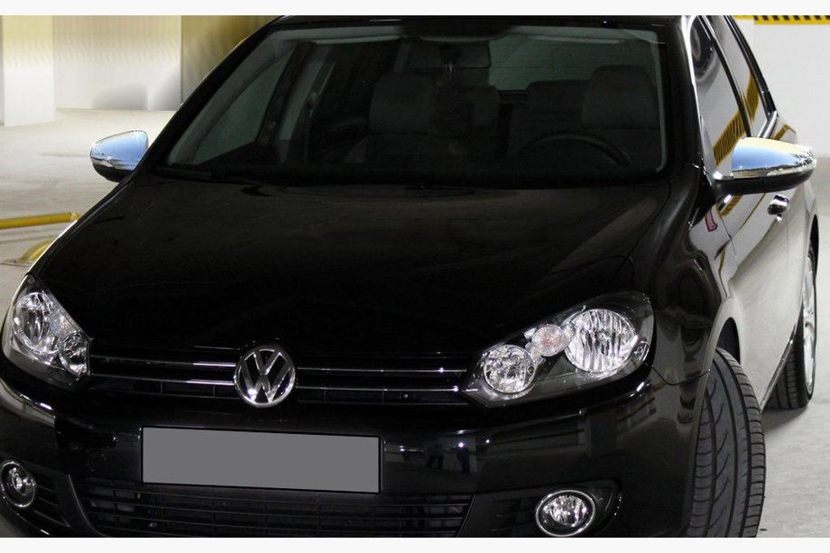 Volkswagen Golf 6 2008–2014 Kromiset peilinkuoret (HB, 2 kpl, ruostumaton teräs) OmsaLine - italialaista ruostumatonta terasta Image
