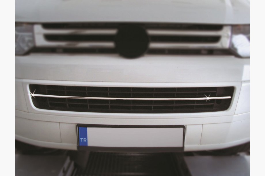 Volkswagen T5 2010–2015 Puskurin säleikön suojalista (ruostumaton teräs) OmsaLine – italialainen ruostumaton teräs Kuva 5