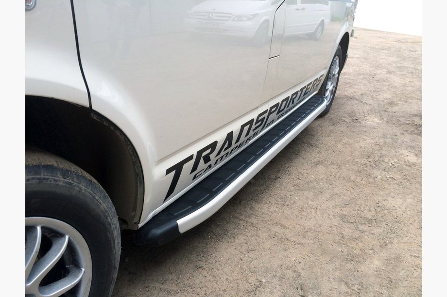 Volkswagen T6 2015–2024 Fullmond sivuportaat (2 kpl, alumiini) Image