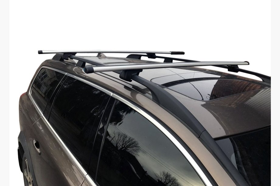 Volkswagen T5 2010–2015 Avaimella lukittavat kattotelineen poikittaispalkit integroiduille kattokiskoille (2 kpl) Image