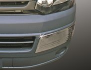 Volkswagen T5 2010–2015 Etupuskurin kulmasuojat (2 kpl, ruostumaton teräs) kuva 1