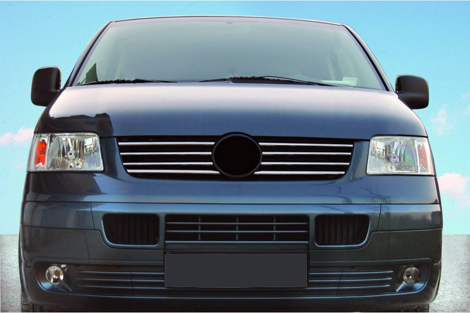 Volkswagen T5 Transporter 2003–2010 Säleikön reunalistat (8 kpl, ruostumaton teräs) Image
